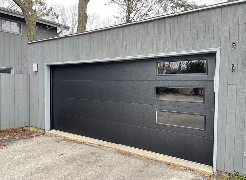 Skyline-style garage doors in Milwaukee, WI